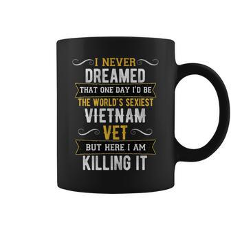 Worlds Sexiest Vietnam Vet Funny Sayings Coffee Mug | Mazezy AU