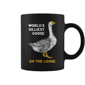 Worlds Silliest Goose On The Loose Coffee Mug | Mazezy