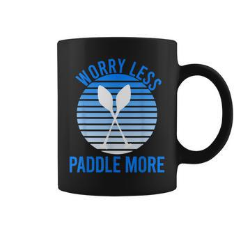 Worry Less And Paddle More Board And Boating Gift Coffee Mug - Thegiftio UK