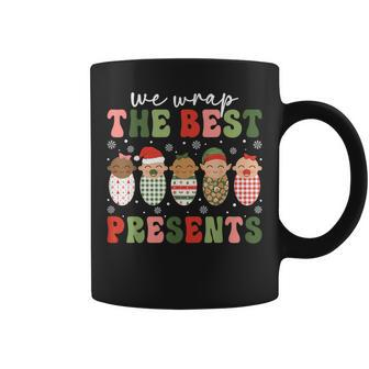 We Wrap The Best Presents Nicu Nurse Mother Baby Christmas Coffee Mug - Seseable