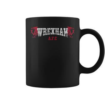 Wrexham Wales Red Dragon Wrecsam Retro Vintage Coffee Mug - Thegiftio UK