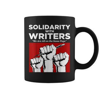 Writers Guild Of America On Strike Solidarity With Writers Coffee Mug | Mazezy