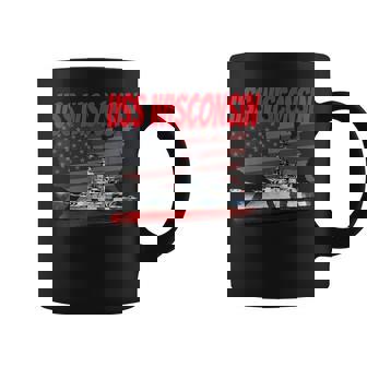 Ww2&Cold War Veteran Battleship Uss Wisconsin Bb-64 Boy Kids Coffee Mug - Thegiftio