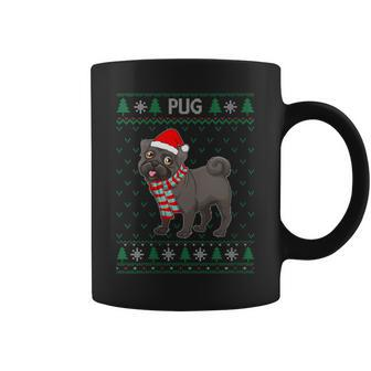 Xmas Pug Dog Ugly Christmas Sweater Party Coffee Mug - Monsterry UK
