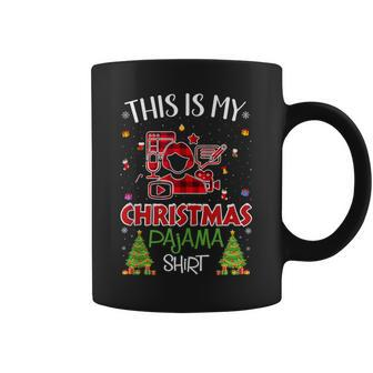 Xmas Tree With Light Blogger Ugly Christmas Sweater Coffee Mug - Monsterry