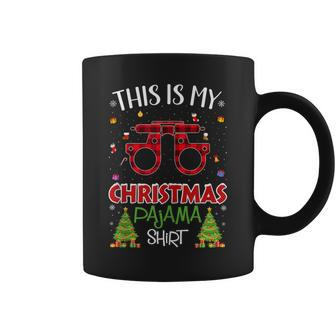 Xmas Tree With Light Optometry Ugly Christmas Sweater Coffee Mug - Monsterry AU