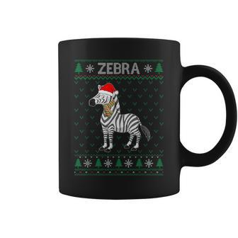 Xmas Zebra Ugly Christmas Sweater Party Coffee Mug - Monsterry AU
