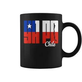 Ya Po Chile Flag And Map Word Fill Chile Funny Gifts Coffee Mug | Mazezy DE