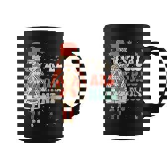 Y'all Are Nuts Retro Groovy Nutcracker Christmas Coffee Mug - Seseable