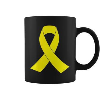 Yellow Ribbon Sarcoma Bone Cancer Awareness Coffee Mug | Mazezy