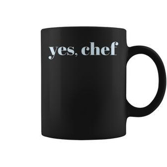 Yes Chef Professional Sous Chef Funny Simple Text Meme Coffee Mug - Monsterry DE