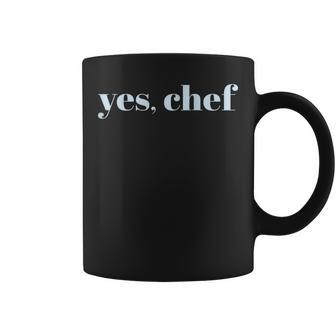 Yes Chef Professional Sous Chef Simple Text Meme Coffee Mug - Seseable