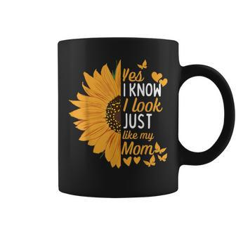 Yes I Know I Look Like My Mom Daughter My Mom Print Coffee Mug - Monsterry UK