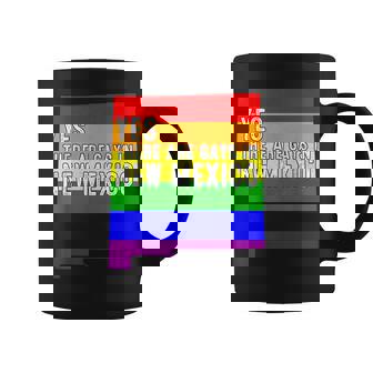 Yes There Are Gays In New Mexico Lgbt Pride Rainbow Lover Coffee Mug | Mazezy