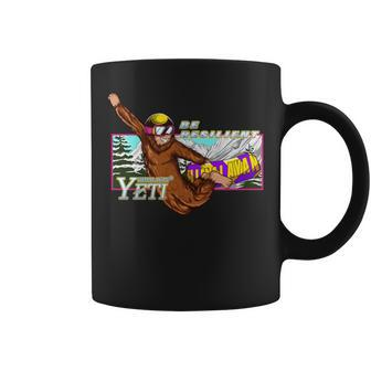 Yeti Snowskating Coffee Mug | Mazezy