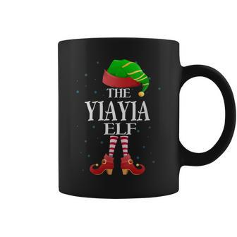 Yiayia Elf Matching Family Grandma Christmas Party Coffee Mug - Monsterry CA