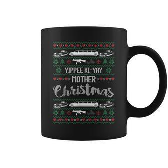 Yipee Ki-Yay Christmas Mother Ugly Christmas Sweaters Coffee Mug - Seseable