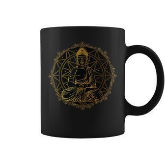 Yoga Buddha Mandala For Women Mandala Coffee Mug | Mazezy