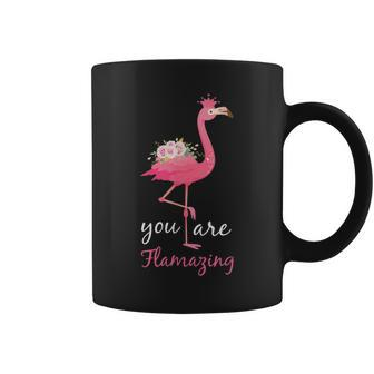 You Are Flamazing Flamingo Flower Apparel Women Men Kids Flamingo Funny Gifts Coffee Mug | Mazezy