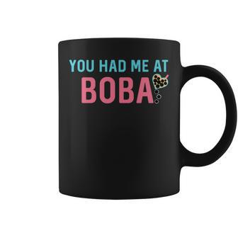 You Had Me At Boba - Bubble Milk Tea Cute Heart Coffee Mug | Mazezy