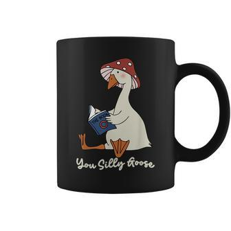 You Silly Goose Honk Funny Duck Goose Reads The Book Goose Funny Gifts Coffee Mug | Mazezy