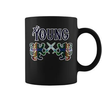 Young Scottish Clan Lion Family Tartan Name Kilt Gift For Womens Young Funny Gifts Coffee Mug | Mazezy