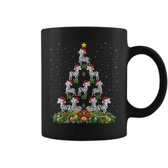 Zebra Xmas Tree Santa Hat Zebra Christmas Coffee Mug - Thegiftio UK