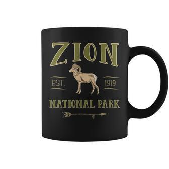 Zion National Park Np Bighorn Sheep Souvenir Gift Coffee Mug - Thegiftio UK