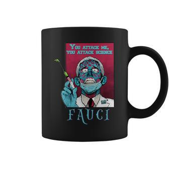 Zombie Fauci Science Anti Mask Arrest Fauci Dr Fauci Lied Coffee Mug | Mazezy
