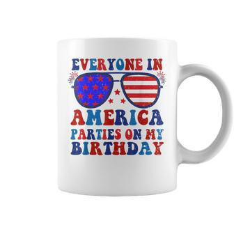 4Th Of July 2023 Everyone In America Parties On My Birthday Coffee Mug | Mazezy