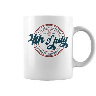 4Th Of July America Freedom Firework Sparklers Memories Freedom Funny Gifts Coffee Mug | Mazezy