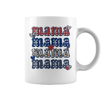 4Th Of July America Mama Retro Usa Flag Patriotic Texas Mom Gifts For Mom Funny Gifts Coffee Mug | Mazezy