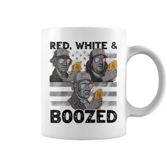 4Th Of July Usa Presidents Red White Boozed Beer Men Beer Funny Gifts Coffee Mug | Mazezy