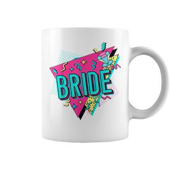 90S Bride Retro Bride Of The 90S Bachelorette Party Coffee Mug - Seseable