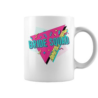 90S Bride Squad Retro Bride Crew Of The 90S Bachelorette Coffee Mug - Seseable