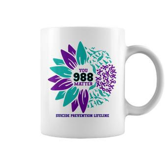 988 Suicide Prevention Awareness Semi-Colon You Matter Coffee Mug - Seseable