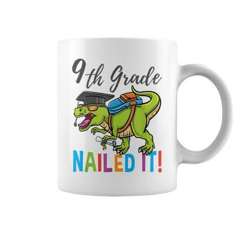 9Th Grade Nailed It Dinosaur Graduation Coffee Mug | Mazezy