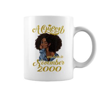 A Queen Was Born In November 2000 20Th Birthday Gift Coffee Mug | Mazezy