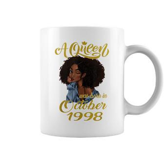 A Queen Was Born In October 1998 22Nd Birthday Gift Coffee Mug | Mazezy