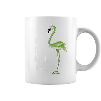 A Wee Bit Irish Today Green Flamingo St Pattys Day Coffee Mug | Mazezy