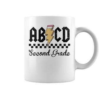 Abcd Second Grade Back To School For Teacher Students Coffee Mug - Seseable