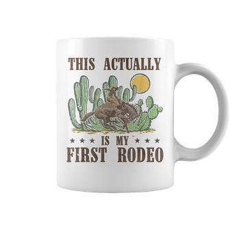 This Actually Is My First Rodeo Western Country Southern Coffee Mug - Thegiftio UK