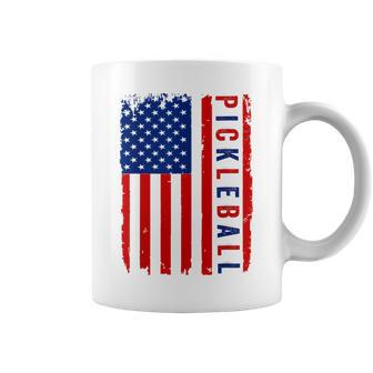 American Flag Pickleball 4Th Of July Cool Sport Patriotic Coffee Mug | Mazezy DE