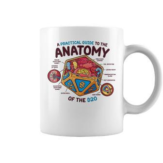 Anatomy Of The D20 Polyhedral 20 Sided Dice Funny Rpg Coffee Mug | Mazezy