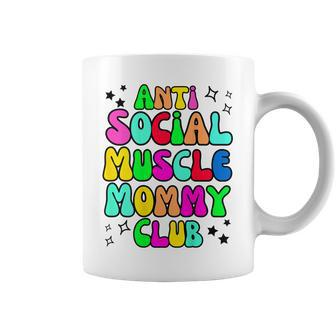 Anti Social Muscle Mommy Club Funny Coffee Mug - Thegiftio UK