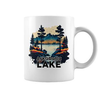 Arkabutla Lake Retro Minimalist Lake Arkabutla Coffee Mug | Mazezy