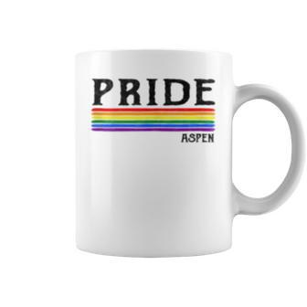 Aspen Gay Pride 2019 World Parade Rainbow Flag Lgbt Coffee Mug | Mazezy