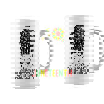 Awesome Messy Bun Junenth Celebrate 1865 June 19Th Coffee Mug - Seseable