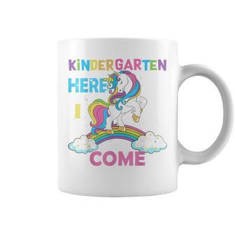 Back To School Unicorn Hello First Day Of Kindergarten Girl Coffee Mug - Seseable