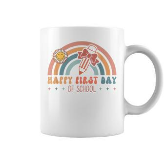 Back To School Retro Happy First Day Of School For Teachers Coffee Mug - Monsterry UK